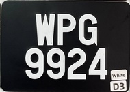 MOTOR NOMBOR PLATE BESI KETUK | FONT JPJ (TYPE #D) - [PLAT BESI | PLAT ALUMINUM | MOTOR]