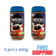 Nescafé Classic Decaf Instant Coffee 100g x 2 pcs