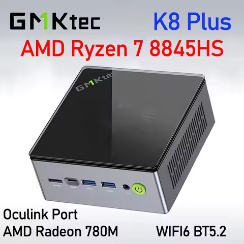 GMKtec K8 Plus AMD Ryzen 7 8845HS MINI PC Oculink Windows 11 Pro DDR5 M.2 2280 SSD WIFI6 BT5.2 Deskt