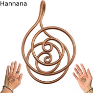 HANNAMY Copper Palm Ring, Portable Jewelry Accessories Spiral Palm Ring,  Handmade Adjustable Reiki 