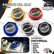 1PCS RALLIART Billet Screw on Aluminum Engine Oil Filler Cap 4T Cap PERODUA PROTON HONDA TOYOTA