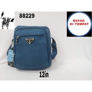 QUALITY!! TAS SELEMPANG POLO MILANO ANTI AIR 88229 12 INCH ORIGINAL -