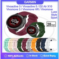 Garmin Vivoactive 5 / Vivoactive 3 / D2 Air X10 / Vivomove 3 / Vivomove HR / Luxe/Style/Sport Watch Band Strap - 20mm