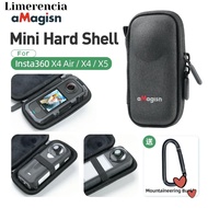 LIMERENCIA Camera , EVA Black Camera Cage, Portable Storable Mini Lens Guards for Insta360 X4 Air/X4