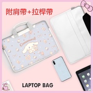 ~ ⭐️cinnamoroll⭐️PU Waterproof Computer bag Cartoon Sanrio laptop bag  13 14 15.6 17.3 inch Sleeves