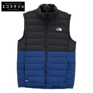 The North Face NF0A7UJR 黑藍配色 BELLEVIEW 彈性羽絨背心 / Belleview 彈性羽絨背心，L 碼 [二手]