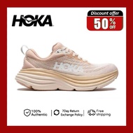 【100% authentic】Hoka Bondi 8 Shifting Sand running Shoes for Women Sneakers
