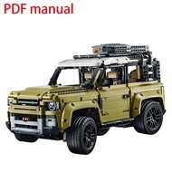 Compatible with LEGO 2573Pcs Famous Car Blocks Land Supercar Rover Off-Road Defender Vehicle Model 42110 Building Blocks Bricks Toys Kids Adults Gift