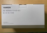 Tamron 50-400mm F/4.5-6.3 Di III VC VXD for Sony E mount