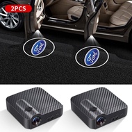 Xincan 2Pcs LED รถประตูยินดีต้อนรับ Light Projector โลโก้สำหรับ Ford Focus 2019 2020 Mondeo 4 2 3 Fiesta Kuga Ranger Mk3 Mk4 Ecosport Escape