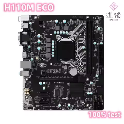 Used for MSI H110M ECO Motherboard H110 LGA1151 Micro ATX DDR4 Max 32GB HDMI M.2 USB3.1 USB2.0 For I