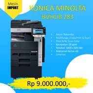 Mesin Fotocopy Import Konica Minolta Bizhub 283 Rekondisi
