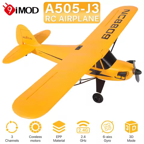 9IMOD A505 J3 RC Plane Remote Control Plane EPP 3D/6G 3CH Scale 2.4GHz Fixed Wing Aircraft Model for
