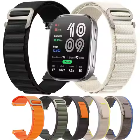 Trail Nylon Strap for Amazfit Bip 6 5 Bip6 Smart Watch Quick 22mm Apline Sports Breathable Wristband