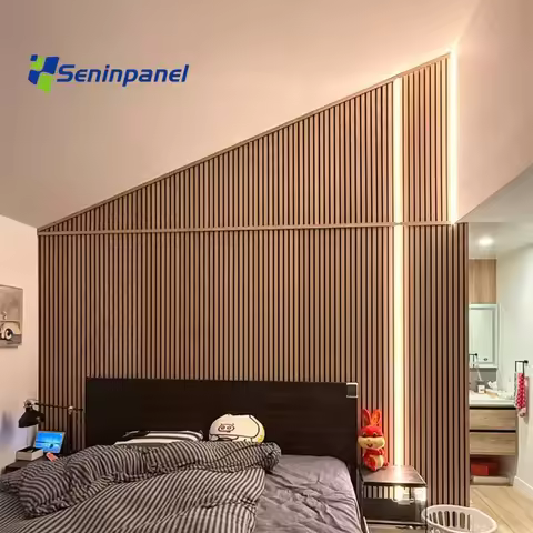 Acoustic Wall Panel Acoustic Wooden Wall Slat Soundproof Wall Panels Polyester Acoustic Panel Akupan
