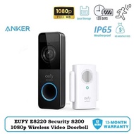 Eufy Smart Wi-Fi Video Doorbell S200-E8220 | 1080p HD | AI Human Detection | 120-Day Battery