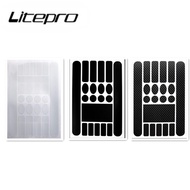 Litepro MTB Mountain Road Bike Frame Protect Sticker Chain Decal Folding Bicycle Frame Front Fork Scratch Resistant Protective Film