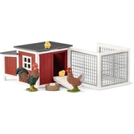 Schleich Farm World, Farm Animal Gifts for Kids, Chicken Coop Farm Playset with Animal Figurines