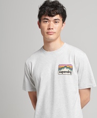 Superdry 90s Terrain Graphic T-Shirt - Glacier Grey Marl