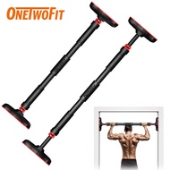 OneTwoFit Pull Up Bar Adjustable Pull Up Bar 60-100cm Wall Mount Adjustable Pull Up Bar