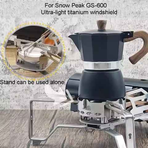 Ultra-light Pure Titanium Burner Windshield Windbreak Outdoor Cooking Wind Screen Stove Stand Heater