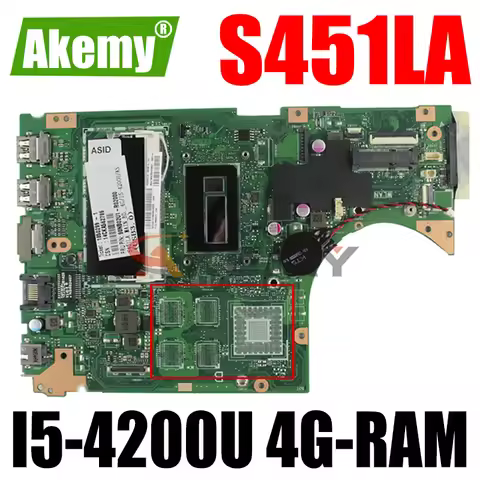 S451LA For ASUS VivoBook S451L S451LN S451LB V451L R451L K451L NoteBook Motherboard S451 i3 i5 i7 UM