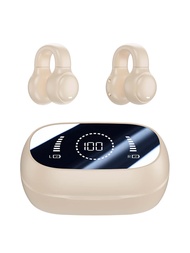 全新ipx5防水數字顯示夾式tws Bt耳機,噪音降低5.3,耳掛式設計