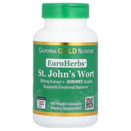 California Gold Nutrition EuroHerbs, St. John's Wort Extract, Euromed Quality, 300 mg, 180 Veggie Ca