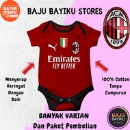 New Born Baby Girl Jumper 0-6 Months AC Milan Logo Jersey Cute Character Baby Boy Jumper Children's 