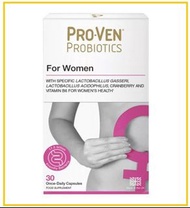 PROVEN 樸若芬女士護理益生菌蔓越莓膠囊30粒 WOMEN'S BIFIDUS CRANBERRY 30 TABLETS