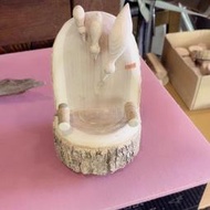 北海道原住民木雕 日本阿寒湖 老爺爺手作 日本購入 木雕 擺