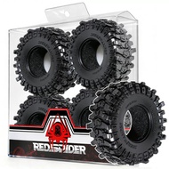 70mm 1.3“ Crawler Car Tires Soft Sticky Rubber Tyre for 1/18 1/24 Scale RC Car Axial SCX24 FCX24 TRX