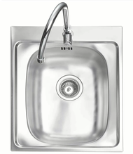 MEX C45 อ่างล้างจาน 1 หลุม สเตนเลส สตีล AISI 304