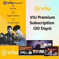 VIU Premium Subscription (30 Days), Dramas, TV Shows & Movies Premium Account Code 1 Month