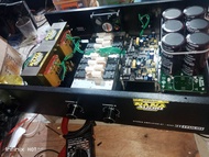 power amplifier rakitan 10 Amper dobel travo