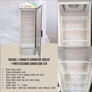 Dijual Kulkas Lemari Es Showcase Cooler 1 Pintu Second Sansio SAN-378