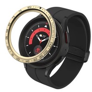 全城熱賣 - 適用於三星 Galaxy Watch5 Pro 45mm E款 錶盤鋼圈保護框（金色）