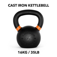 NEWสินค้าใหม่ CAST IRON KETTLEBELL (เหล็กหล่อ) เกรดสุงสุด 16KG / 35LB As the Picture One