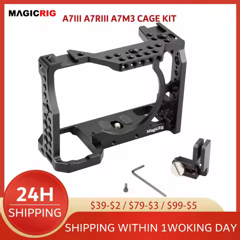 MAGICRIG Camera Cage for Sony A7RIII/A7RII/A7II/A7III/A7SII/A7M3 (A7R Mark III / ILCE-7RM3) , with H