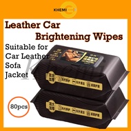 Khemi Car Leather Wet Wipes. Daily Leather Care Wet Wipes Car Leather Jacket Cleaning Wipes