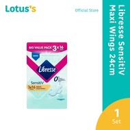 Libresse SensitiV Maxi Wings 24cm 3 Packs x 16 Pads