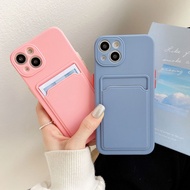 Phone Case For iPhone 12 Pro Max Mini 12ProMax 12Pro iPhone12 i12 Soft TPU Card Slot Liquid Silicone Case Cover Camera Protector Couple Casing