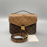 LV路易威登Pochette Métis​​老花拼色郵差手提斜背包
