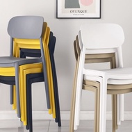 Red Casual Household Lazy Modern-Made Thickened Dining Chairs Restaurant Desk Nordic Stool Backrest 