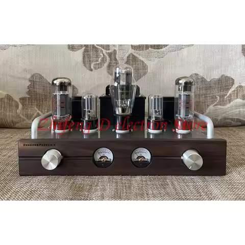6H8C EL34 Spartan X1 luxury high-end tube power amplifier, output power: 6.5W+6.5W, frequency respon