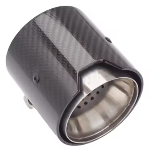 1 Piece M Performance Exhaust Tip 93mm Fit for Modified M2 M3 M4 3 Series 4 Series Carbon Fiber Car 