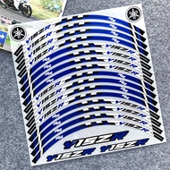 For Yamaha y15zr y15 Y15ZR V2 Y15 V2 Motorcycle Reflective Wheel Hub Sticker Scooter Rim Stripe Deca