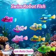 Swim Robot Fish Toy Kid Baby Bath Shower Toy Moving Fish Toy Interactive Water Toy Fish Tank Decor
