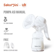 SAKUMINI BREAST PUMP MANUAL BREAST PUMP/ BOSSI GLASS BREAST MILK BOTTLE 100ml contents 8
