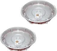 Strix Design F-702 Aluminum Hors D'oeuvres Plate with Lid, Extra Large, Set of 2, Made in Japan, Bod